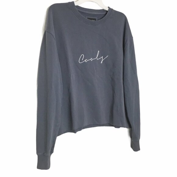 Barney Cools Hand Cropped Oversized Sweatshirt Large - Picture 1 of 7